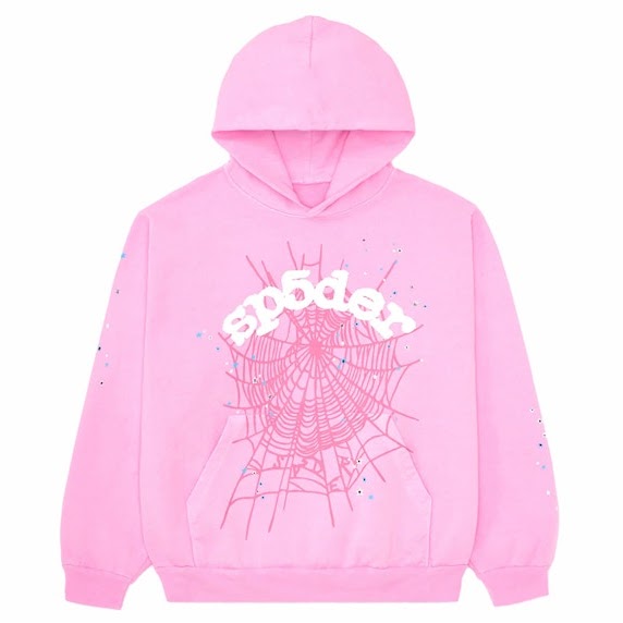 Sp5der OG Web Hoodie – Pink
