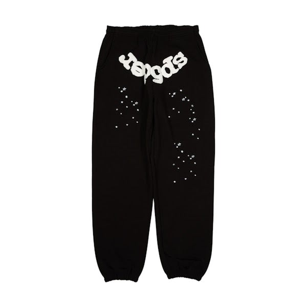 Black Sp5der Speckle Sweatpants