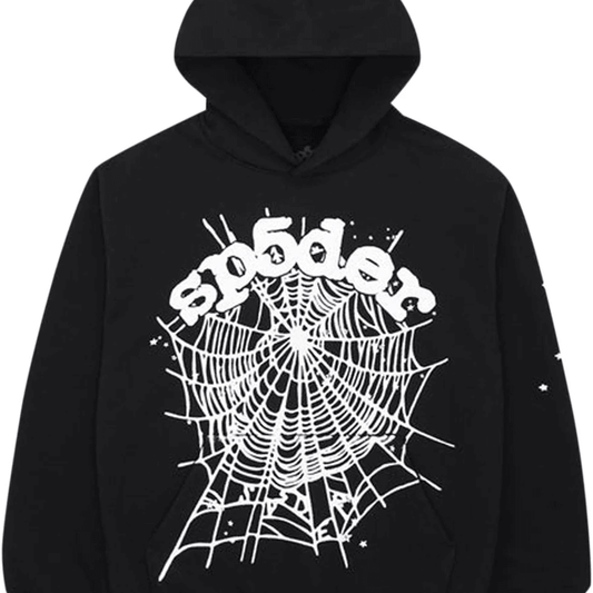 Sp5der OG Web Hoodie – Black