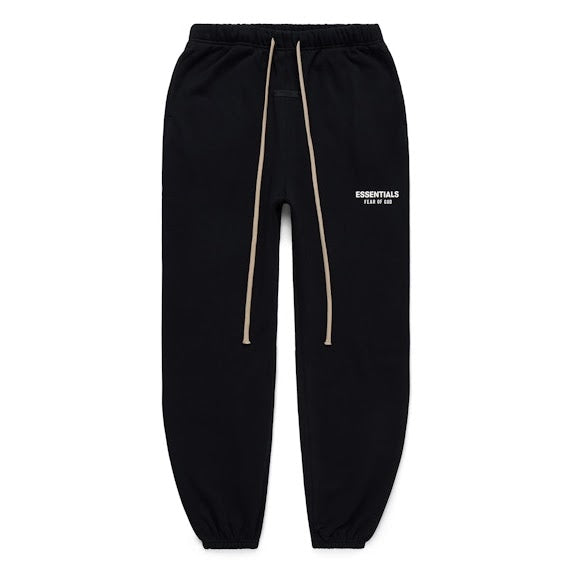 Black Essentials Classic Logo Joggers