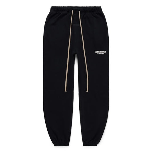 Black Essentials Classic Logo Joggers