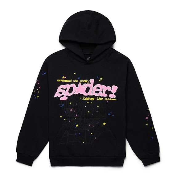 Sp5der PNK Hoodie – Black