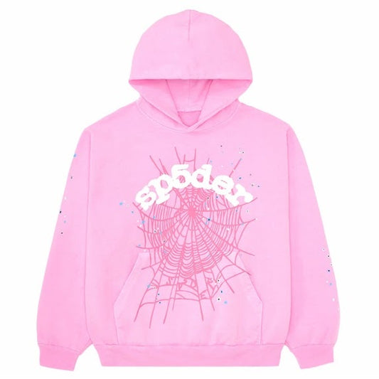Sp5der OG Web Hoodie – Pink